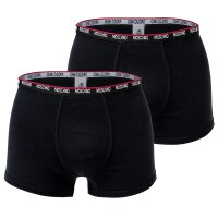 MOSCHINO Herren Shorts 2er Pack - Trunks, Unterhose, Cotton Stretch, uni