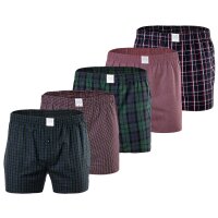 MG-1 Mens Woven Boxer, 5-pack - Classic Boxer Shorts, patterned, economy pack