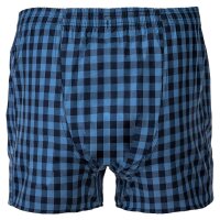 MG-1 Mens Woven Boxer, 5-pack - Classic Boxer Shorts, patterned, economy pack Blue/Red M (Medium)