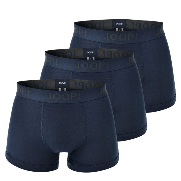 JOOP! mens boxer shorts, 3-pack - Fine Cotton Stretch, value pack, logo Blue S (Small)
