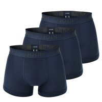 JOOP! mens boxer shorts, 3-pack - Fine Cotton Stretch, value pack, logo Blue S (Small)