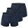JOOP! Herren Boxer Shorts, 3er Pack - Fine Cotton Stretch, Vorteilspack, Logo Blau S