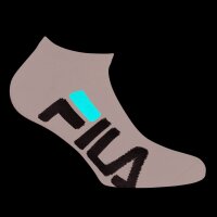 FILA Unisex Socken im Pack - Invisible Sneakers, Logo, einfarbig Schwarz 35-38 2er Pack (1x2P)