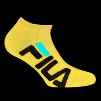 FILA Unisex, 2 Pairs of Socks - Invisible Sneakers, Logo, solid Colour Blue 35-38 (UK 3-5)