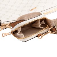 JOOP! Damen Schultertasche - Cortina 1.0 Jasmina Shoulderbag mvz, 25x25x6cm (HxBxT) Weiß (offwhite)