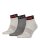 Calvin Klein Mens Quarter Socks, 3-Pack - short Socks Welt, One Size