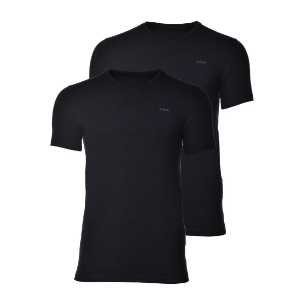 JOOP! Herren Unterhemd, 2er Pack - T-Shirt, V-Neck, Halbarm, Fine Cotton Stretch