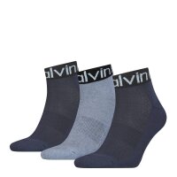 Calvin Klein Herren Quarter Socken, 3er Pack - Kurzsocken...