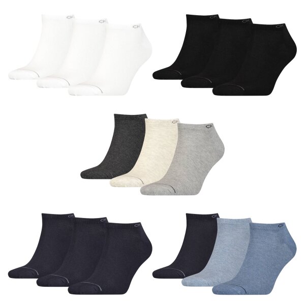 Calvin Klein Mens Sneaker Socks, 3-Pack - short Socks, One Size