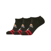 ellesse unisex sneaker socks MELNA, 3 pairs - trainer liner, sport, logo Black 40-43 (UK 6-8.5) 3er Pack (1x3P)