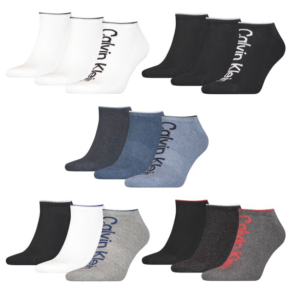 Calvin Klein Mens Sneaker Socks Athleisure, 3-Pack - short Socks, One Size