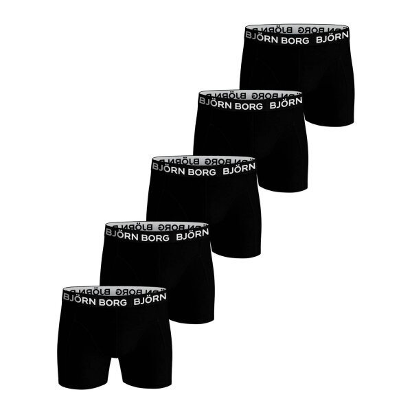 BJÖRN BORG Herren Boxershorts, 5er Pack - Pants, Cotton Stretch, Logobund