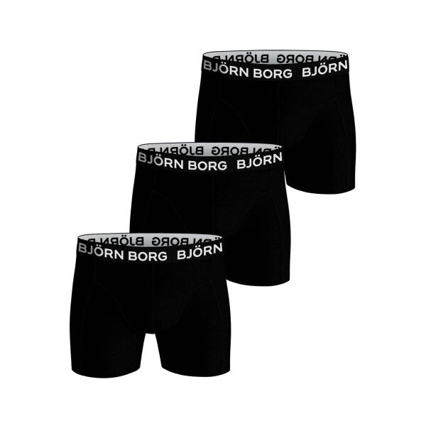BJÖRN BORG Herren Boxershorts, 3er Pack - Pants, Cotton Stretch, Logobund