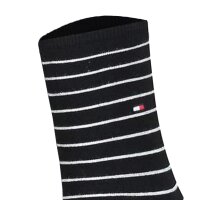 TOMMY HILFIGER Damen Socken, 2er Pack - Womens Patterned Styles Schwarz 35-38