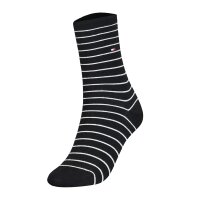 TOMMY HILFIGER Womens Socks, 2-Pack - Womens Patterned Styles Black 39-42