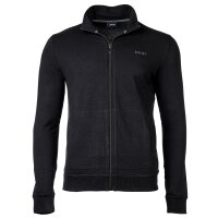JOOP! mens jersey jacket - homewear, stand-up collar, long sleeve, stretch cotton, uni