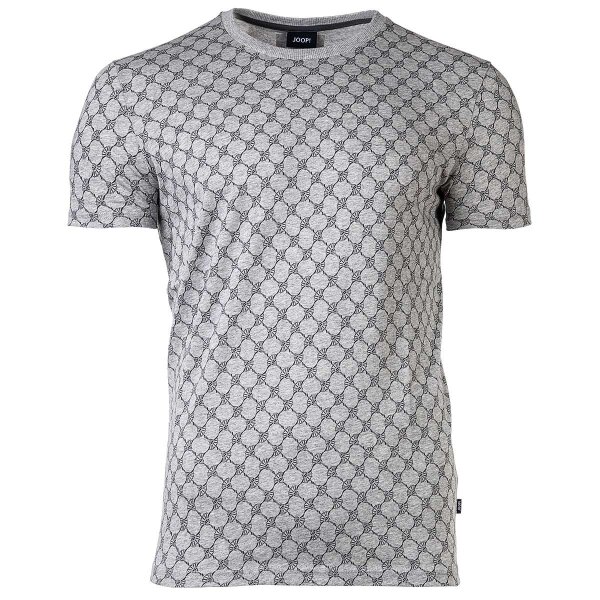 JOOP! mens T-shirt - loungewear, round neck, half sleeve, cotton, all-over design