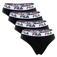 FILA Damen Brazilian Slip - 4er Pack, Logo-Bund, Cotton...