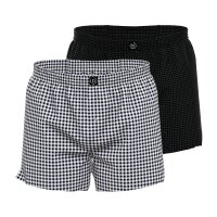bugatti mens boxer shorts, 2-pack - woven shorts, cotton,...