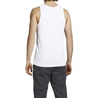JACK&JONES Herren Tanktop im Pack - JACBASIC TANKTOP, einfarbig, Baumwolle Weiß S 2er Pack (1x2P)