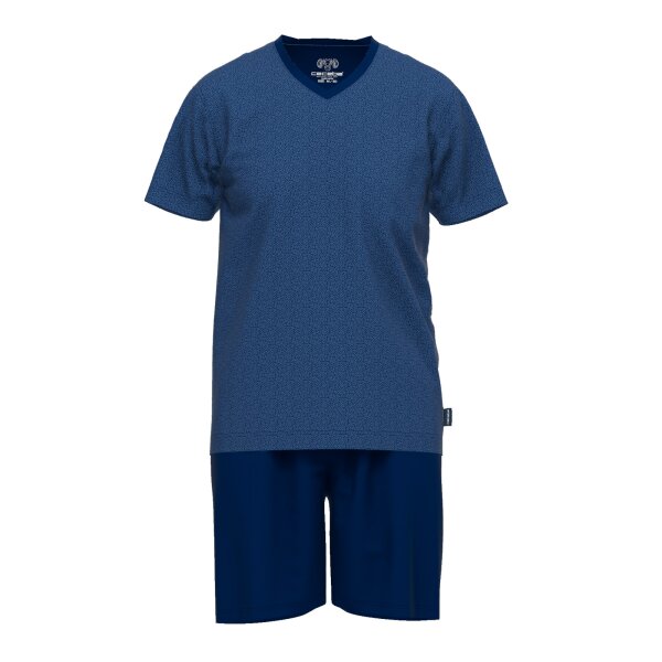 CECEBA mens pyjamas, 2-piece set - shorty, short, V-neck, climate-active