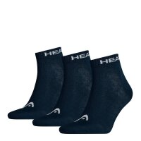HEAD Quarter Socks, 3-Pack - short Socks, unicoloured