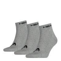 HEAD Quarter Socks, 3-Pack - short Socks, unicoloured