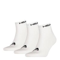 HEAD Unisex Quarter Socken, 3er Pack - Kurzsocken, einfarbig