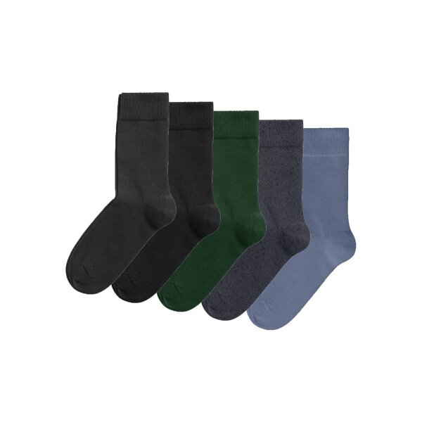 BJÖRN BORG Herren Socken, 5er Pack - Basic Kurzsocken, Essential Ankle Sock, einfarbig