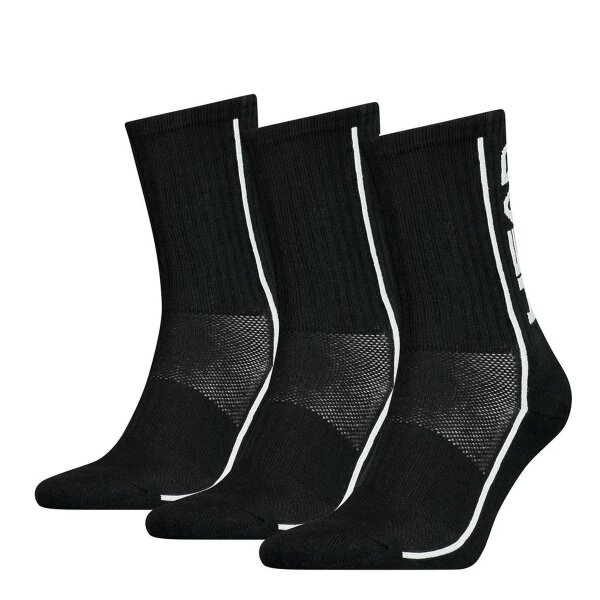 HEAD unisex socks - 3-pack, sports socks, mesh insert, solid colour