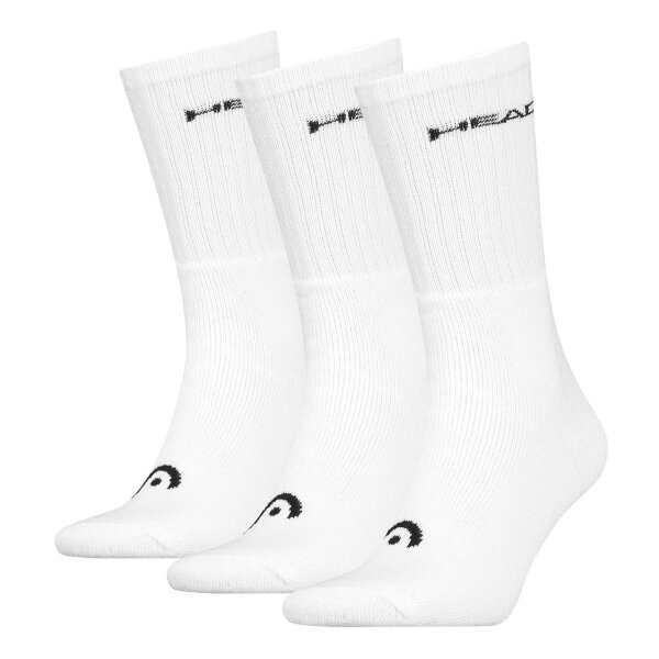 HEAD Unisex Crew Socken, 3er Pack - Kurzsocken, Baumwollmix, einfarbig