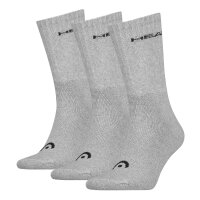 HEAD Unisex Crew Socken, 3er Pack - Kurzsocken, Baumwollmix, einfarbig