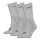 HEAD Unisex Crew Socken, 3er Pack - Kurzsocken, Baumwollmix, einfarbig Grau 35-38