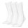 HEAD unisex socks - 3-pack, sports socks, mesh insert, solid colour white 43-46 (UK 9-11)