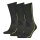 HEAD Unisex Socken im Pack - Sportsocken, Mesh-Einsatz, einfarbig Dunkelgrau 35-38 3er Pack (1x3P)