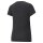 PUMA Damen T-Shirt - ESS+ Metallic Logo Tee, Rundhals, Kurzarm, uni Schwarz S