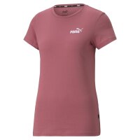PUMA Damen T-Shirt - ESS+ Embroidery Tee, Rundhals, Kurzarm, uni