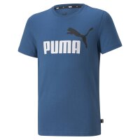 PUMA Jungen T-Shirt - ESS+ 2 Col Logo Tee, Rundhals, Kurzarm, uni