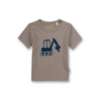 Sanetta Boys T-Shirt - Baby, Short Sleeve, Round Neck, Snap Button, Embroidery, 56-92