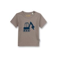 Sanetta Jungen T-Shirt - Baby, Kurzarm, Rundhals, Druckknopf, Stickerei, 56-92