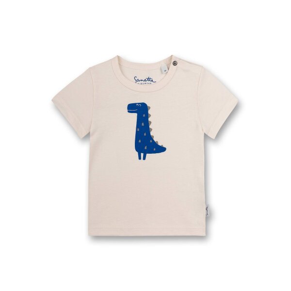 Sanetta Jungen T-Shirt - Baby, Kurzarm, Rundhals, Druckknopf, Print, 56-92