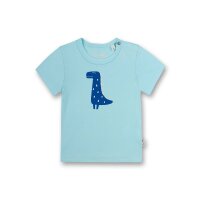 Sanetta Jungen T-Shirt - Baby, Kurzarm, Rundhals, Druckknopf, Print, 56-92