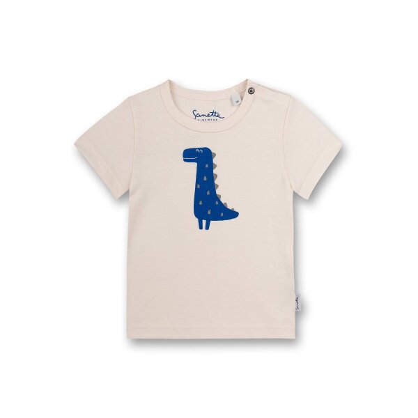 Sanetta Boys T-Shirt - Baby, Short Sleeve, Round Neck, Snap Button, print, 56-92 Nature 56