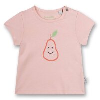 Sanetta Mädchen T-Shirt - Baby, Kurzarm, Rundhals, Druckknopf, Print, 56-92 Rosa 56