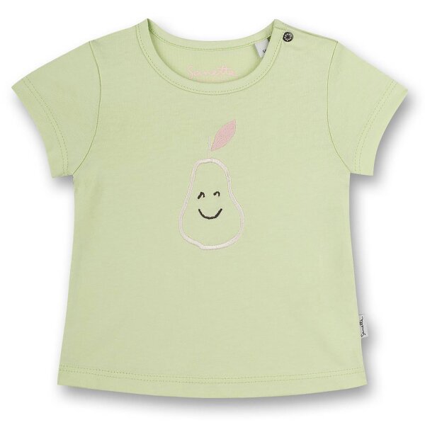 Sanetta Girls T-Shirt - Baby, Short Sleeve, Round Neck, Snap Button, print, 56-92 Green 74