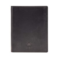 Strellson Herren Geldbörse, echtes Leder - Blackwall Jorge Billfold V8, 10x13x2cm (HxLxB) Schwarz