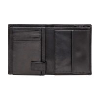 Strellson Herren Geldbörse, echtes Leder - Blackwall Jorge Billfold V8, 10x13x2cm (HxLxB) Schwarz