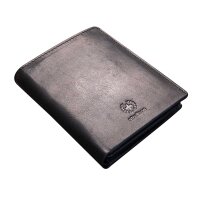 Strellson Men´s Wallet, genuine Leather - Blackwall Billfold V8, 10x12,5x3cm (HxLxB) Black