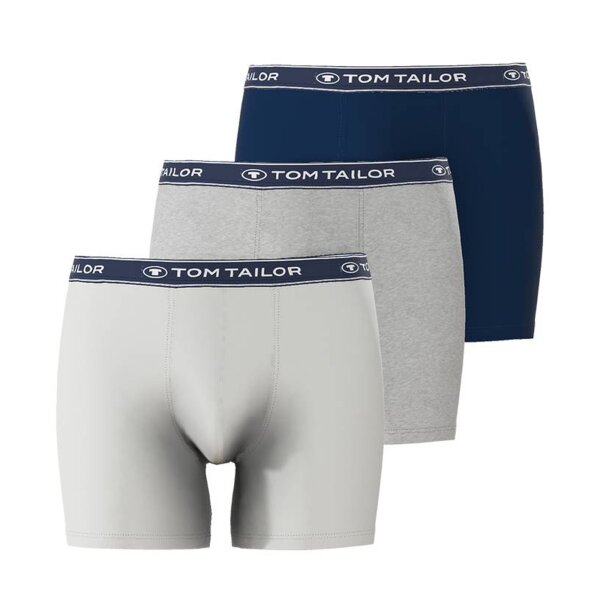 TOM TAILOR Herren Boxershorts, 3er Pack - Buffer, lange Pants, Cotton Stretch