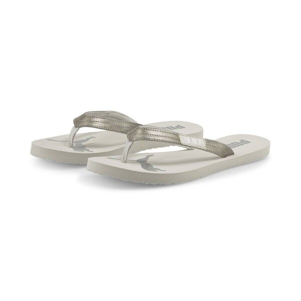 PUMA Damen Badesandalen - Cozy Flip Wns Stardust, Zehentrenner, Badeschuhe Silber EUR 35.5